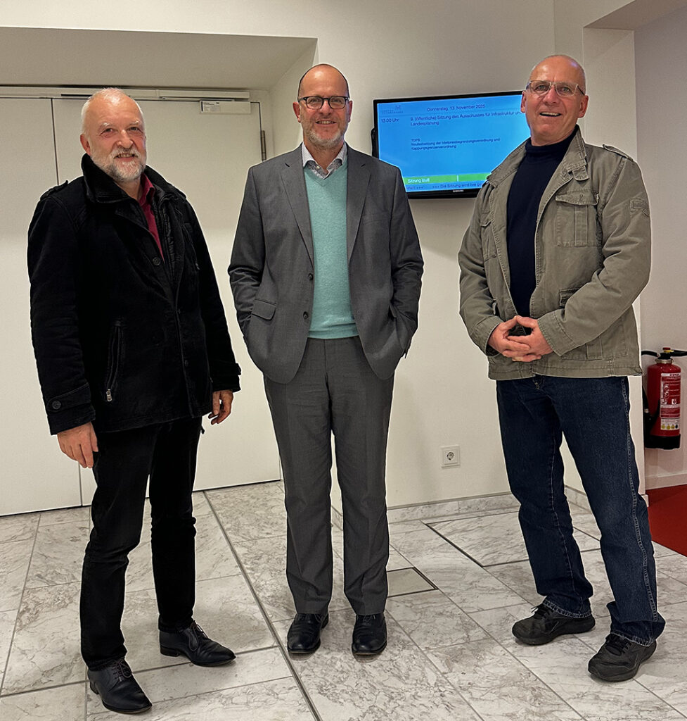 Amtdirektor Holger Horneffer, Steffen Blunk und Torsten Kindler